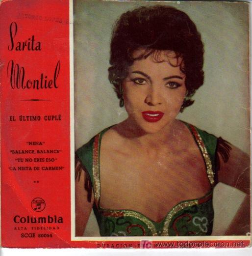 Disques de vinyle: SARITA MONTIEL-NENA + 3 E.P. BSO EL ULTIMO CUPLE E.P. EDITADO POR COLUMBIA