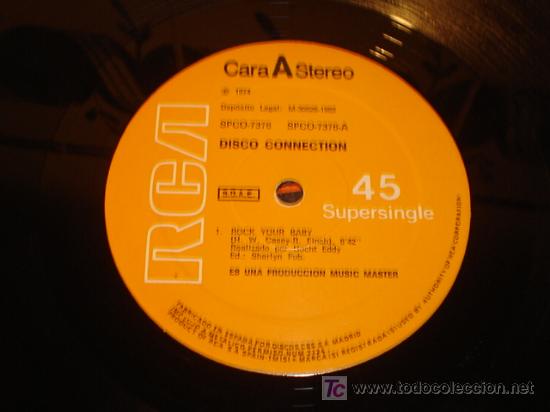 Discos de vinilo: SUPERSINGLE DISCO CONNECTION ROCK YOUR BABY - Foto 2