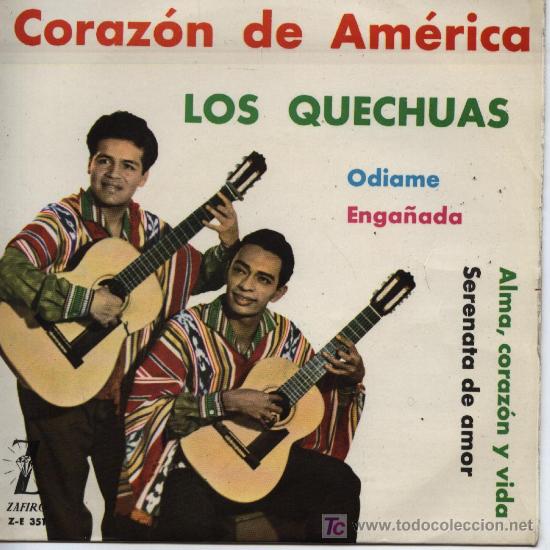 Discos de vinilo: Los Quechuas  -  Coraz&oacute;n de Am&eacute;rica - Foto 1