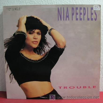 Discos de vinilo: NIA PEEPLES         ( TROUBLE   4 VERSIONES )            1988         MAXI - Foto 1