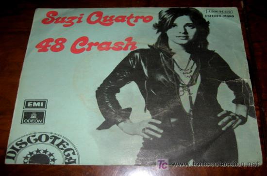Discos de vinilo: ANTIGUO SINGLE - SUZI QUATRO - 48 CRASH - EMI ODEON - Foto 1