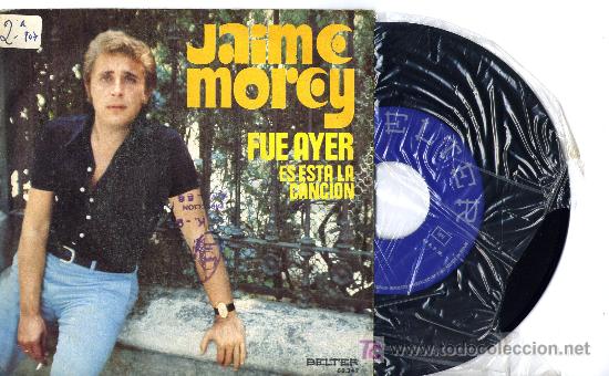 Discos de vinilo: JAIME MOREY  fue ayer - Foto 1