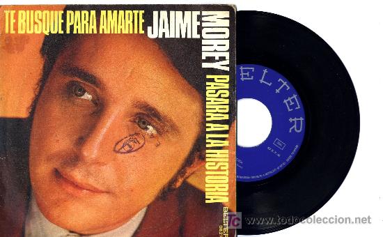 Discos de vinilo: JAIME MOREY  te busque - Foto 1