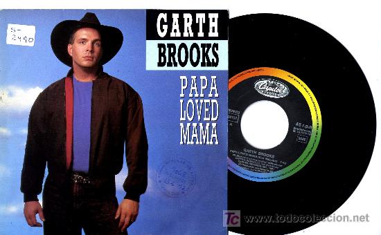 Vinyl records: GARTH BROOKS PAPA LOVED MAMA PROMO ENV&Iacute;O INCLUIDO
