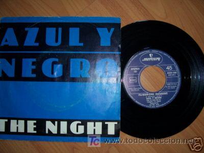 Discos de vinilo: AZUL Y NEGRO `The night` SINGLE - Foto 1