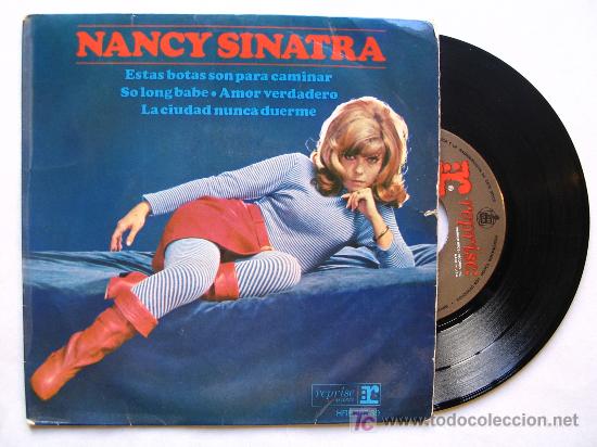 Discos de vinilo: NANCY SINATRA .  ESTAS BOTAS SON PARA CAMINAR - Foto 1