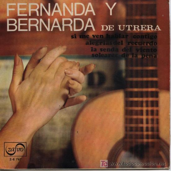 Vinyl records: FERNANDA Y BERNARDA - Si me ven hablar contigo