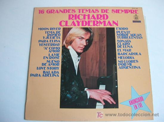 Discos de vinilo: Richard Clayderman. Piano - Foto 1