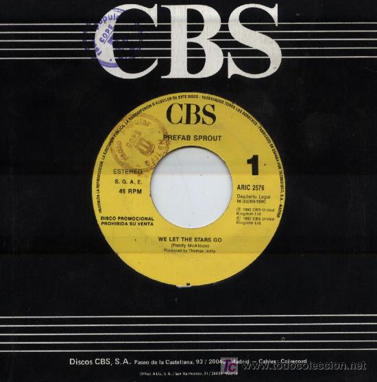 Discos de vinilo: PREFAB SPROUT / We let the stars go - Foto 1