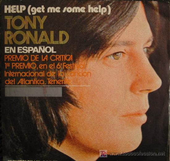 Discos de vinilo: TONY RONALD:HELP (GET ME SOME HELP). (En espa&ntilde;ol). A&Ntilde;O: 1971 - Foto 1