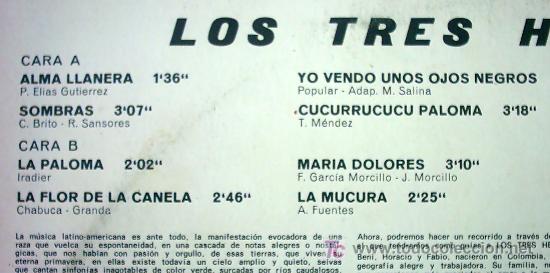 Discos de vinilo: LOS TRES HERNANDEZ 1966 - Foto 2
