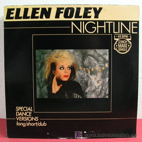 Discos de vinilo: ELLEN FOLEY ( NIGHT LINE 3 VERSIONES ) 1983 MAXI - Foto 1