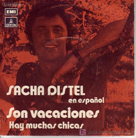 Discos de vinilo: SACHA DISTEL EN ESPA&Ntilde;OL SINGLE 1971 EMI SPA - Foto 1