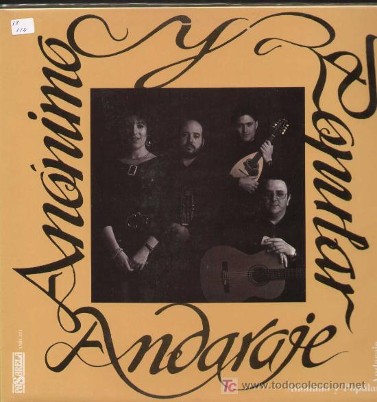 Discos de vinilo: ANDARAJE / Anonimo y popular (LP PASARELA de 1992) - Foto 1