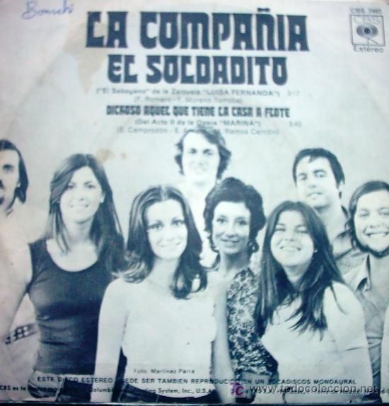 Discos de vinilo: LA COMPA&Ntilde;IA , EL SOLDADITO , 1971 - Foto 2