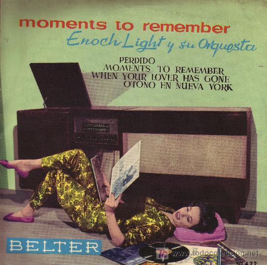 Discos de vinilo: ENOCH LIGHT DISCO EP MOMENT TO REMEMBER  DISCO EN - Foto 1