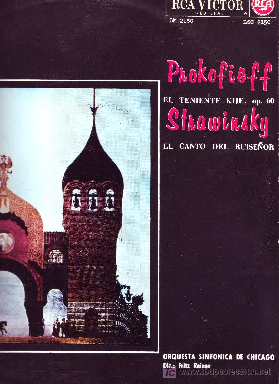 Discos de vinil: PROKOFIEFF EL TENIENTE KIJE,OP.60 STRAWINSKY EL CANTO DEL RUISE&Ntilde;OR VER FOTO ADICIONAL