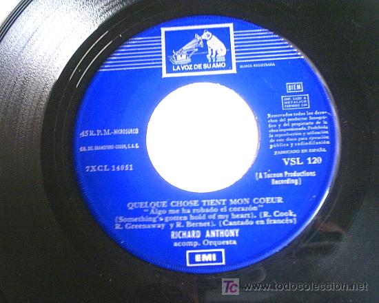 Discos de vinilo: RICHARD ANTHONY - Foto 1