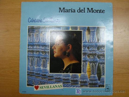 Discos de vinilo: MARIA DEL MONTE, CANTAME, ED. HORUS, 1988 - Foto 1