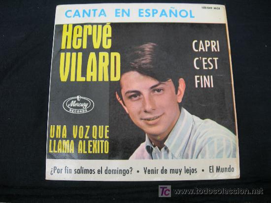 Discos de vinilo: HERVE VILARD CAPRI CEST FINI - Foto 1