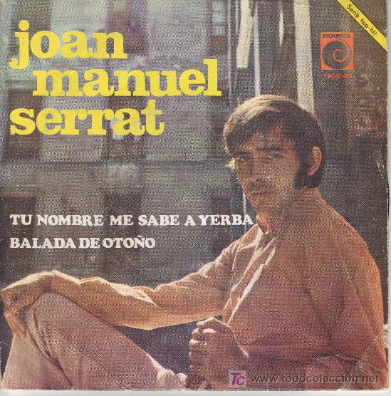 Discos de vinilo: JOAN MANUEL SERRAT SINGLE NOVOLA 1968 - Foto 1