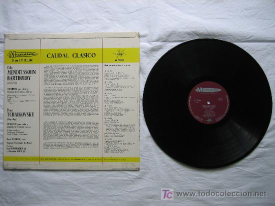 Discos de vinilo: Mendelssohn - Tchaikovsky. Conciertos - Foto 2