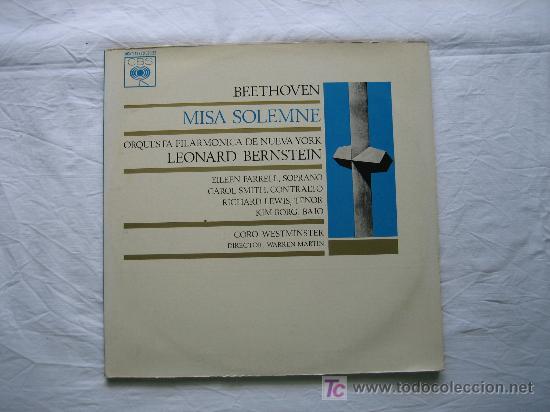 Discos de vinilo: Beethoven. Misa solemne - Foto 1