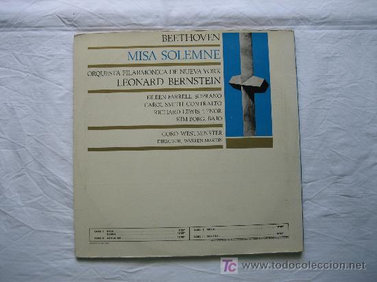 Discos de vinilo: Beethoven. Misa solemne - Foto 2