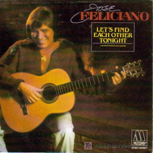 Disques de vinyle: JOSE FELICIANO-LET&acute;S FIND EACH OTHER TONIGHT + CUIDADO SINGLE VINILO MOTOWN EN 1984 PROMOCIONAL