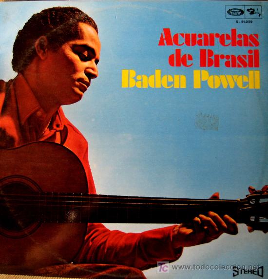 Dischi in vinile: BADEN POWELL. ACUARELAS DE BRASIL. LP 33 RPM MOVIEPLAY 1970. .
