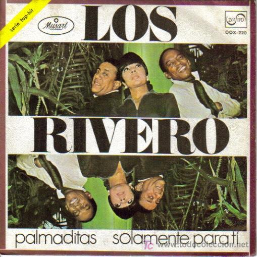 Disques de vinyle: LOS RIVERO-PALMADITAS + SOLAMENTE PARA TI SINGLE VINILO 1970 PROMOCIONAL SPAIN