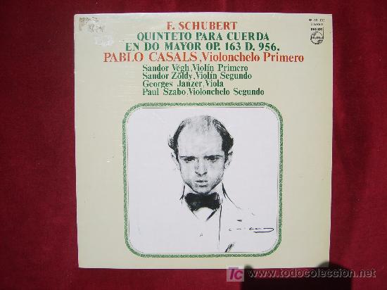 Discos de vinilo: PHILIPS - SCHUBERT: QUITETO PARA CUERDA - CASALS - COMO NUEVO! - Foto 1