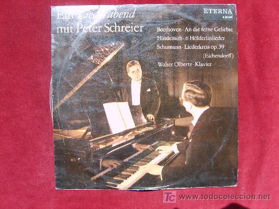 Discos de vinilo: ETERNA -. UNA NOCHE DE CANCIONES CON PETER SCHREIER - Foto 1