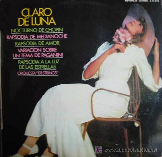 Discos de vinilo: CLARO DE LUNA. ORQUESTA 101 STRINGS - Foto 1