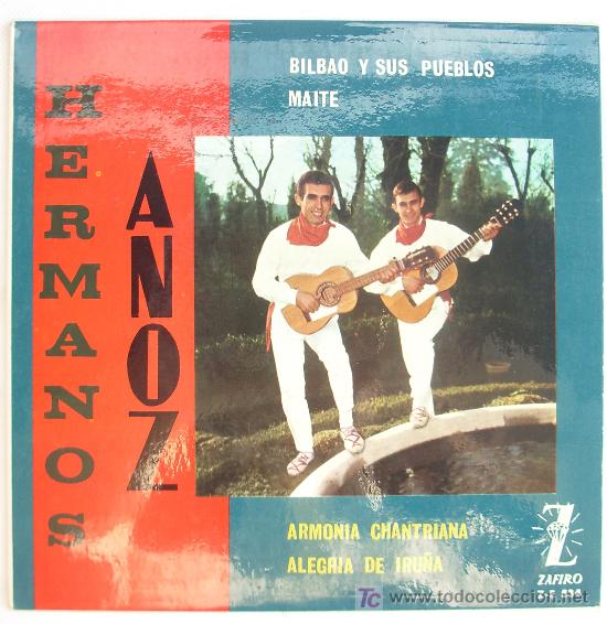Discos de vinilo: Disco de los Hermanos Anoz. 45. r.p.m. - Foto 1