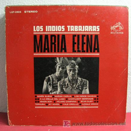 Discos de vinilo: LOS INDIOS TABAJARAS ( MARIA ELENA ) USA-1963 LP33 - Foto 1