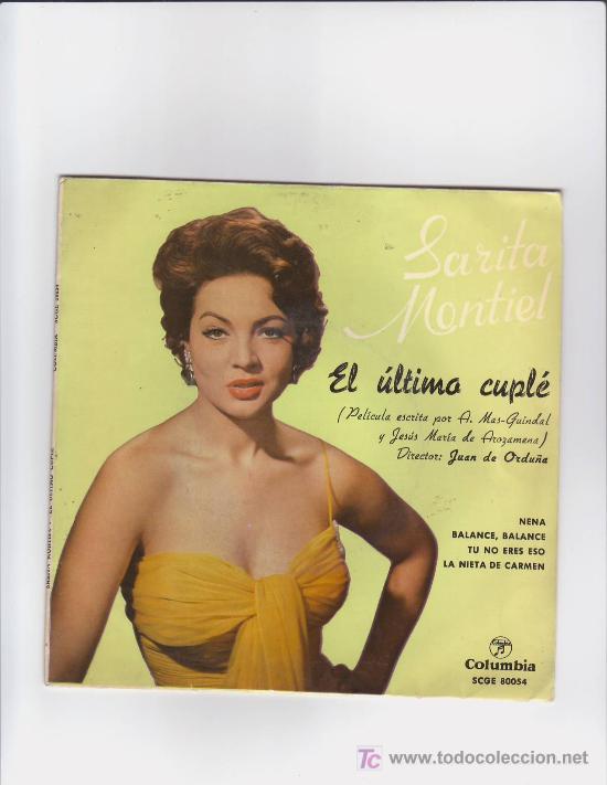 Discos de vinilo: (D-7)DISCO SINGLE SARITA MONTIEL - Foto 1