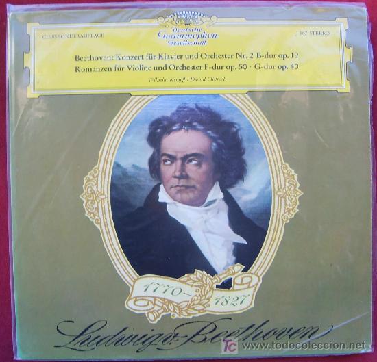 Discos de vinilo: DGG J 807 - EDICION PARA CLUB - BEETHOVEN:CONC. PARA PIANO Y ORQUESTA/ROMANZE PARA VIOLIN & ORQUESTA