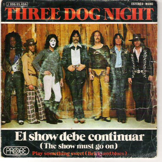 Discos de vinilo: THREE DOG NIGHT - EL SHOW DEBE CONTINUAR /PLAY SAMETHING SWEET - Foto 1