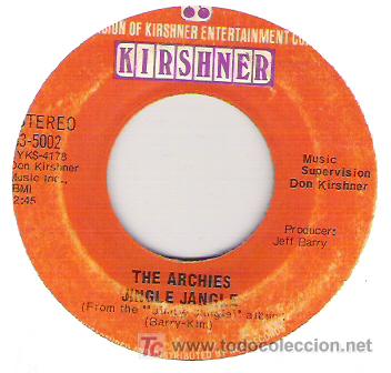 Discos de vinilo: THE ARCHIES - JINGLE JANGLE / JUSINE - Foto 1