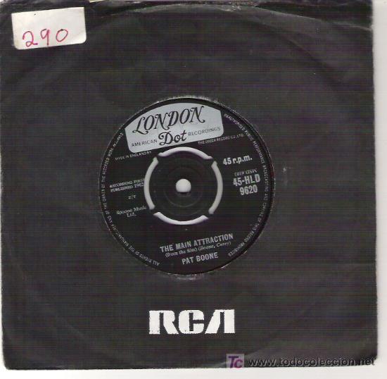 Discos de vinilo: PAT BOONE - THE MAIN ATTRACTION / AMORE BACIAMI - Foto 1