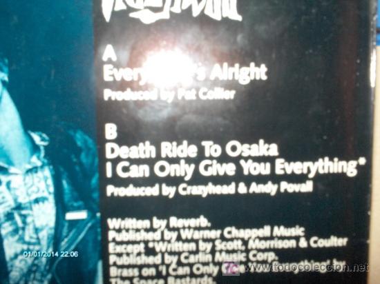 Discos de vinilo: CRAZYHEAD ---- EVERYTHING&acute;S ALRIGHT    MAXI - Foto 2