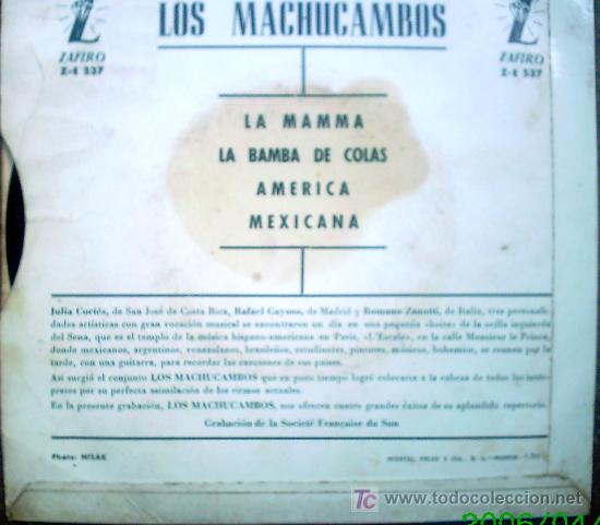 Discos de vinilo: LOS MACHUCAMBOS - Foto 2