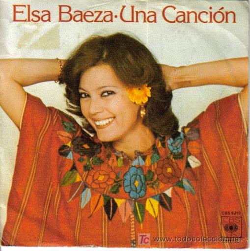 Disques de vinyle: ELSA BAEZA-UNA CANCION + EN EL TRONCO DE UN ARBOL SINGLE VINILO 1978 SPAIN
