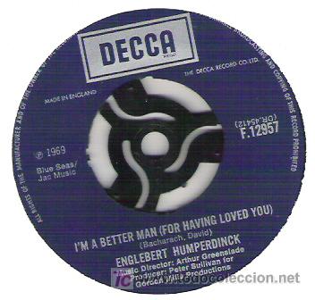 Discos de vinilo: ENGLEBERT HUMPERDINCK - I`M BETTER MAN / CAFE - Foto 1