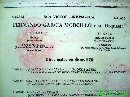 Discos de vinilo: FERNANDO GARCIA MORCILLO Y SU ORQUESTA - Foto 2