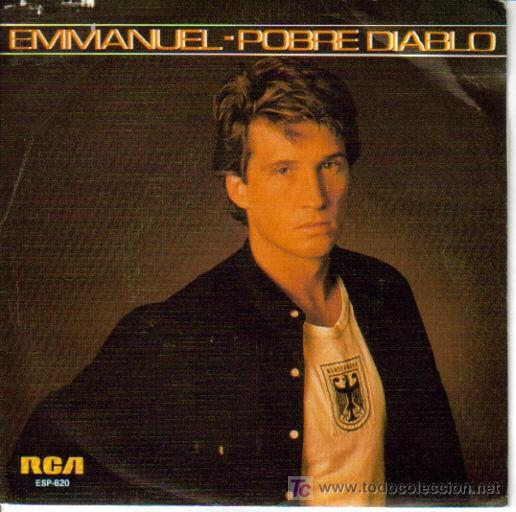 Disques de vinyle: EMMANUEL-POBRE DIABLO SINGLE PROMOCIONAL EDITADO POR RCA EN 1984