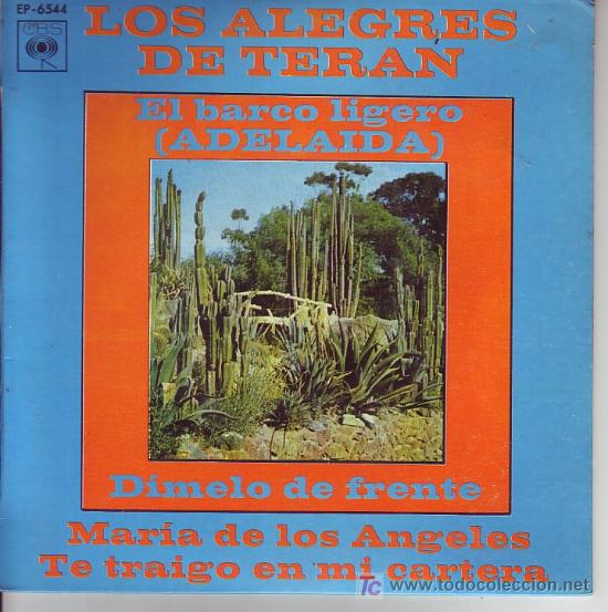 Discos de vinilo: LOS ALEGRES DE TERAN EP CBS 6544 1970 SPA - Foto 1