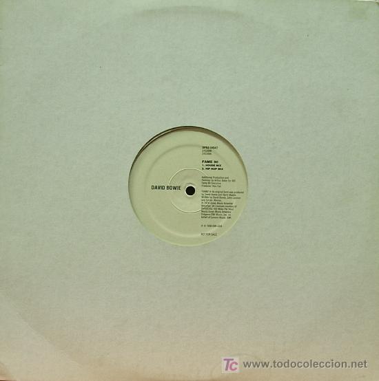 Discos de vinilo: DAVID BOWIE-FAME 90 MAXIS INGLE PROMOCIONAL SIN PORTADA EDITADO POR EMI EN 1990