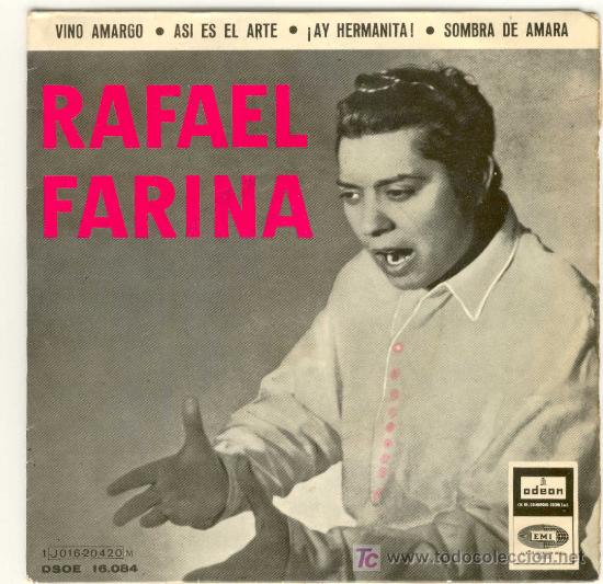 Discos de vinilo: (D-49)DISCO SINGLE RAFAEL FARINA - Foto 1